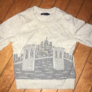 Crew Neck Skyline Sweater